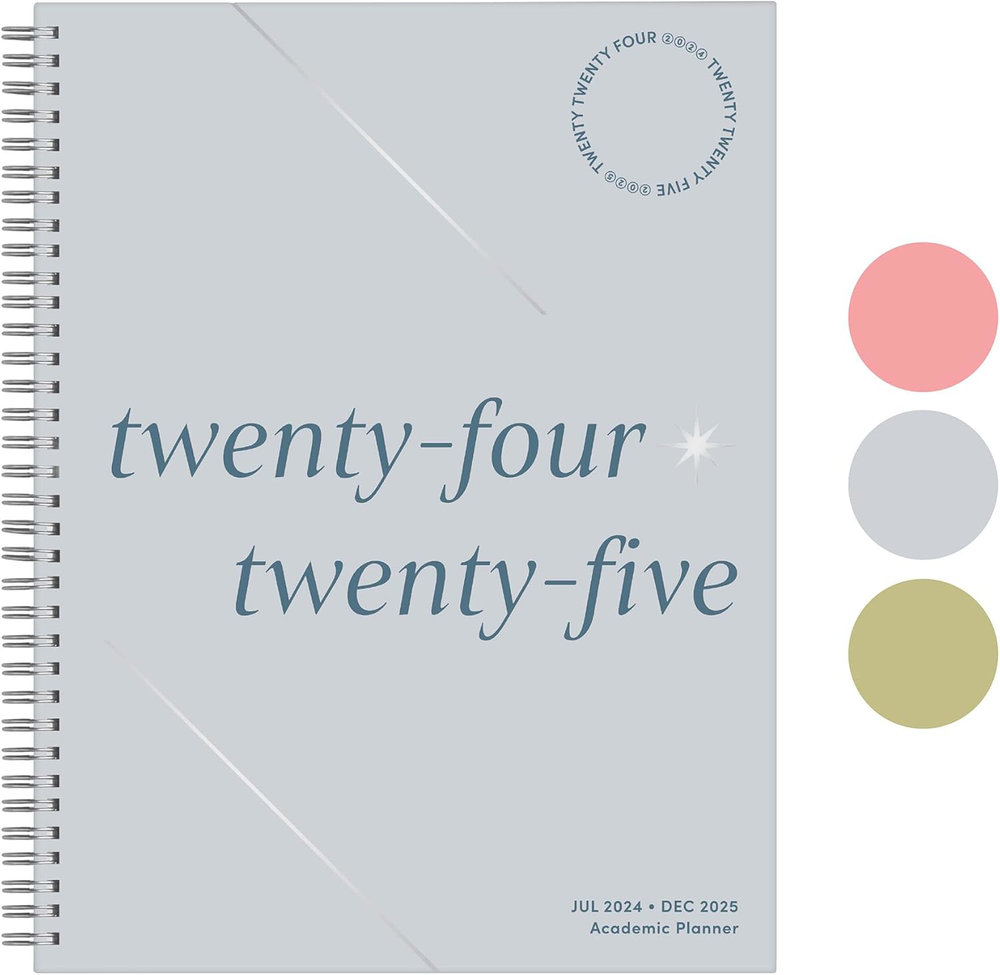 Rileys 2024-2025 Academic Planner, 18-Month Weekly Agenda, Light Blue, 8.5