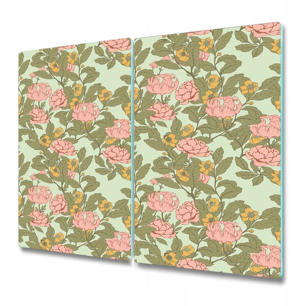 Glass Chopping Board Elegant Roses vintage still life Colourful retro floral