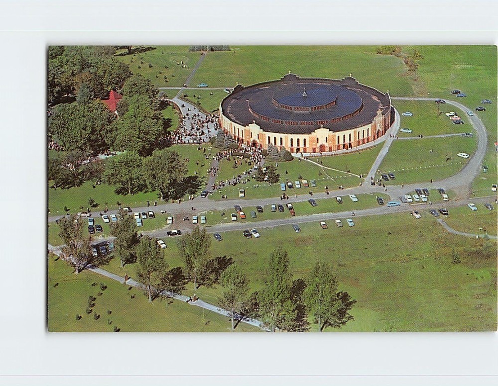 Postcard Aerial View Shrine of the North American Martyrs Auriesville NY USA