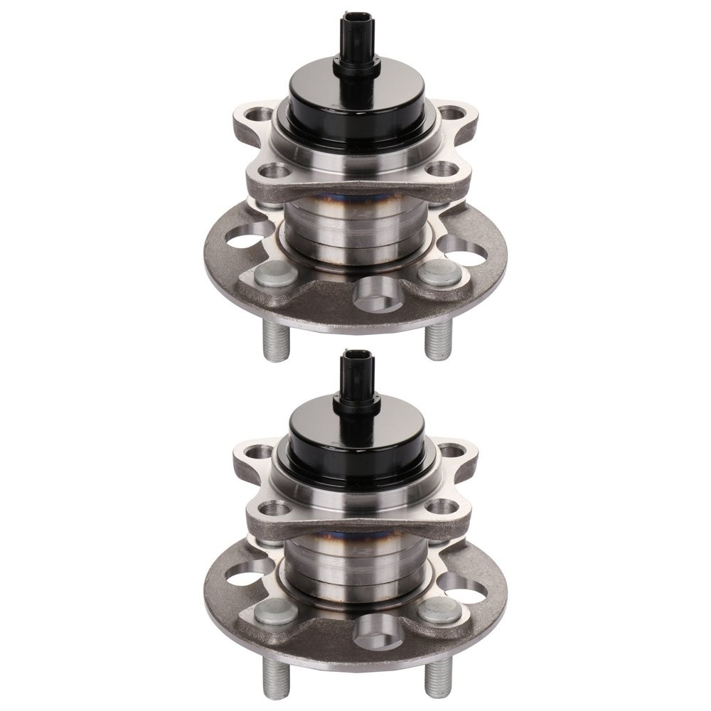 2Pc Rear Wheel Hub Bearings FWD For 2006 2007 2008 Toyota Yaris 2009-2014 W/ ABS