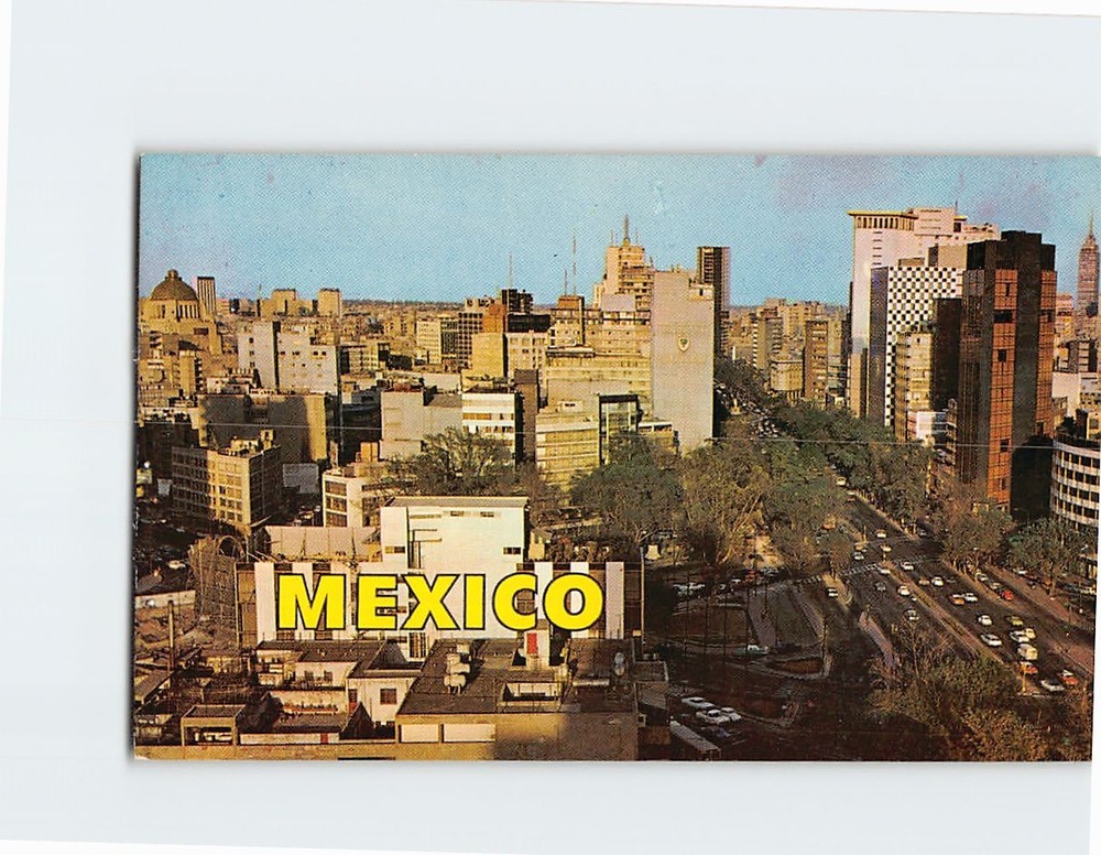 Postcard A Panoramic view of Paseo de la Reforma Ave. Mexico City Mexico
