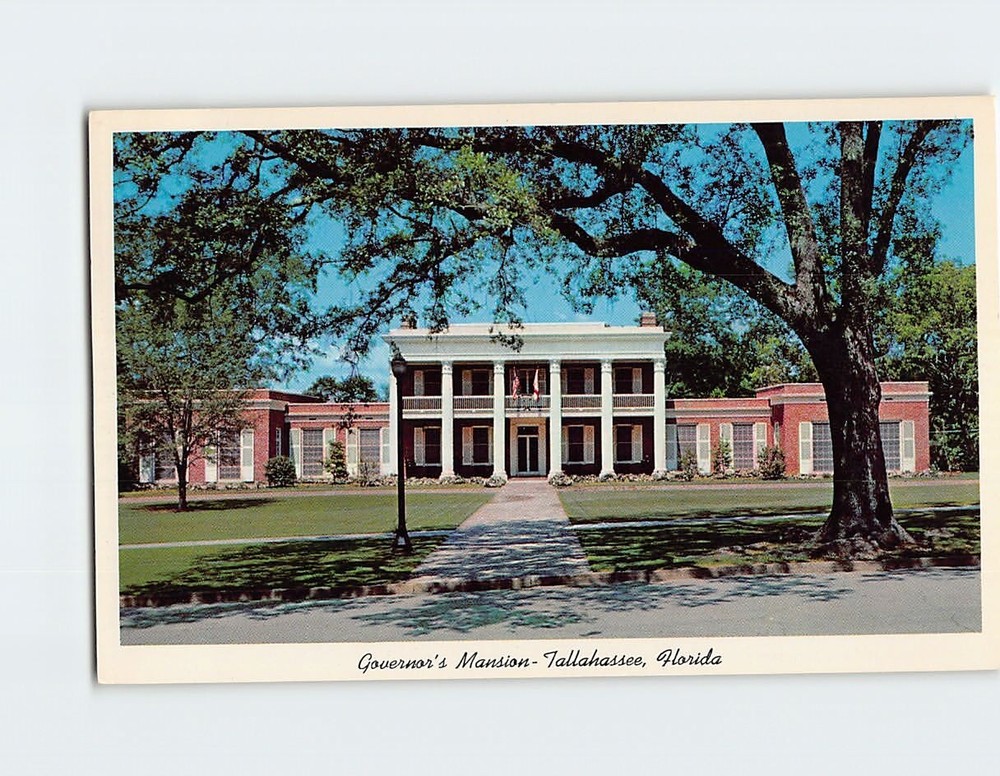 Postcard Governors Mansion Tallahassee Florida USA