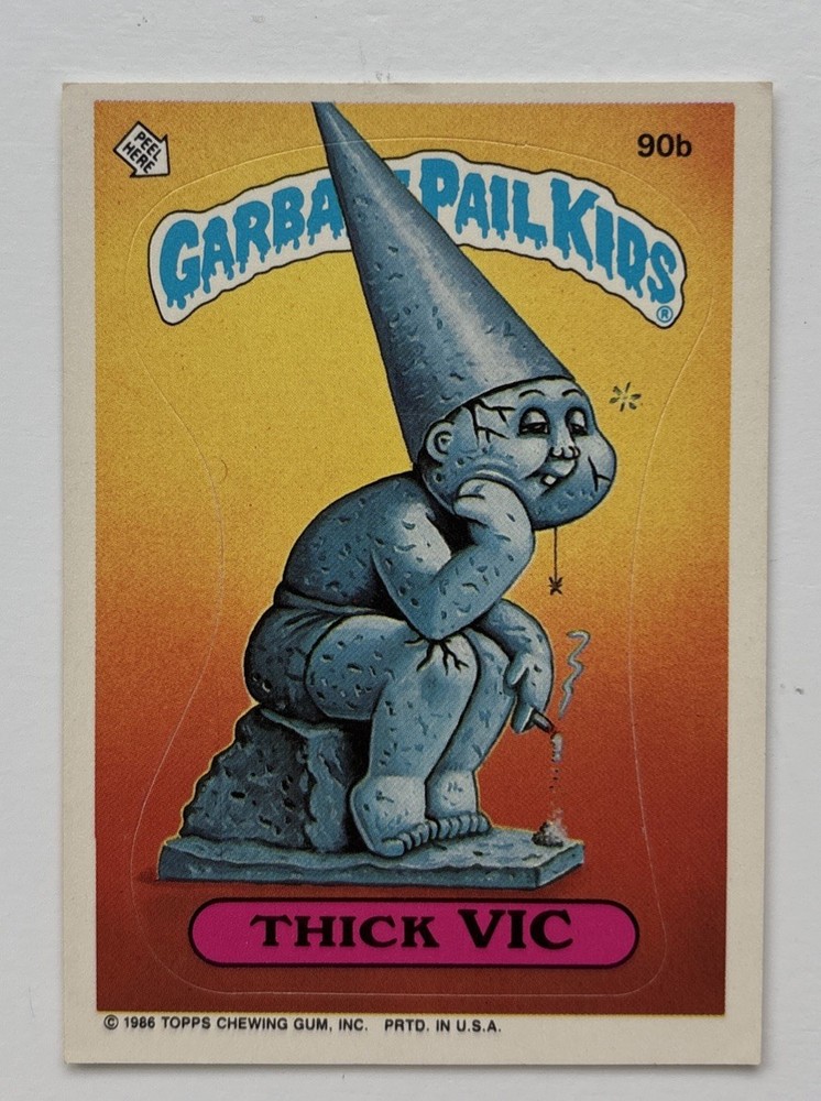 1986 Topps Garbage Pail Kids Series 3 Thick Vic #90b GPK