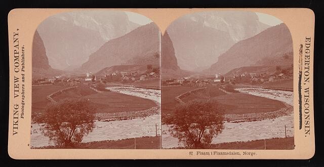 Photo:Flaam i Flaamsdalen, Norge Norway 1902