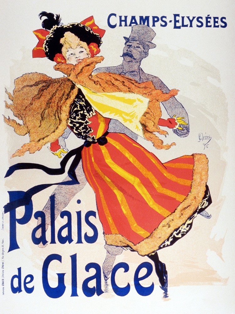 Ice Palace Nouveau Decorative Poster. Graphic Art. Wall Interior Design 2387