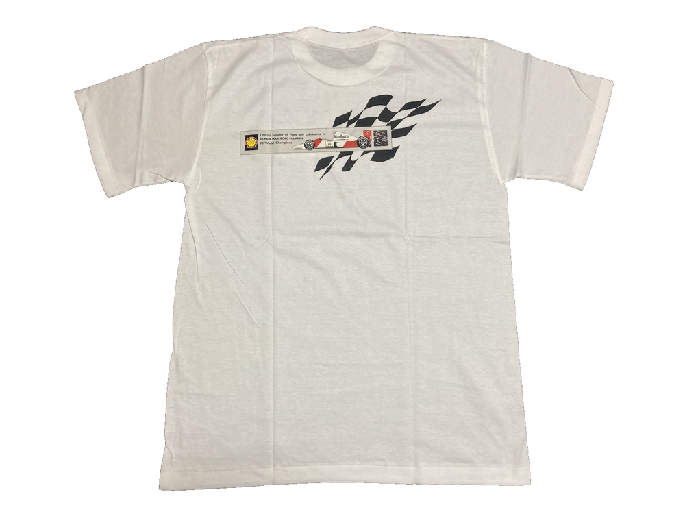 Honda Marlboro McLaren Shell Formula 1 Racing Team Tee T Shirt One Size Vintage