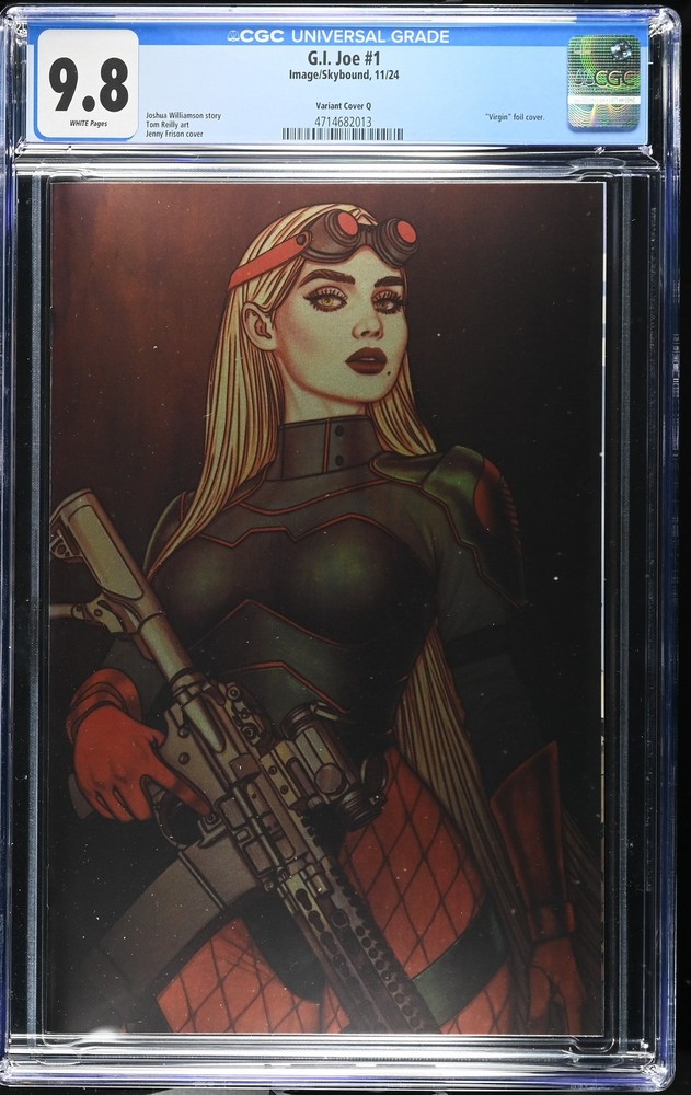 G.I. Joe 1 CGC 9.8 Variant Cover Q Virgin foil cover