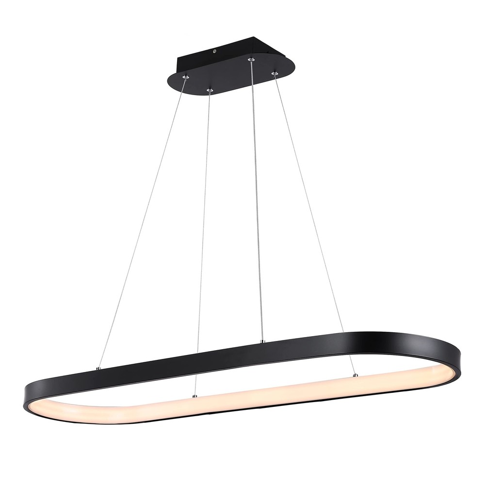 Jonathan Y Nolan 38.75 Inch Modern Bohemian Iron LED Linear Chandelier