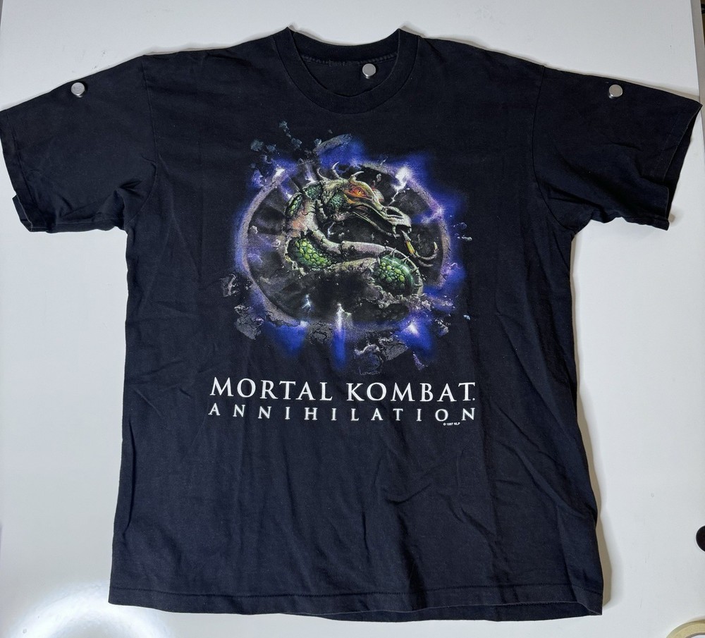 90s Mortal Kombat Annihilation Video Game Promo 1997  Unisex S-5XL Shirt ILS164