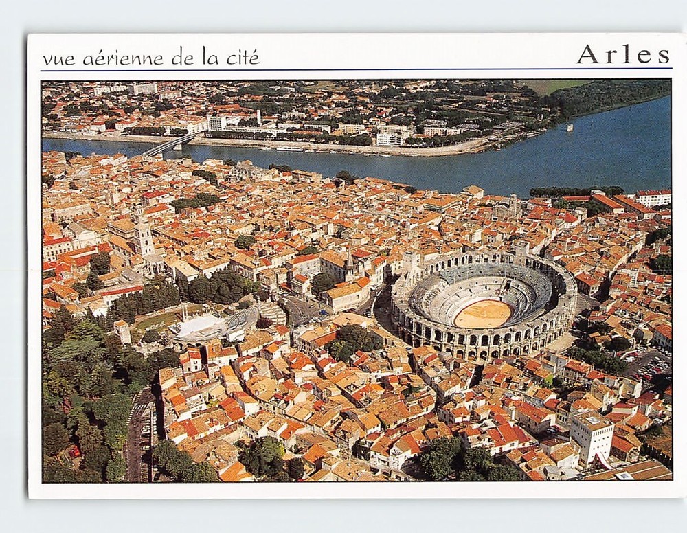 Postcard Aerial View Arles France