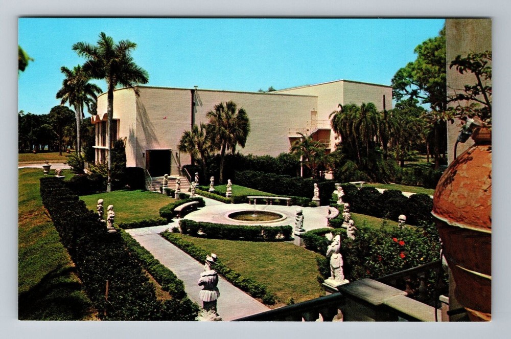 Sarasota FL-Florida, Ringling Museum Of Art, Dwarf Garden, Vintage Postcard