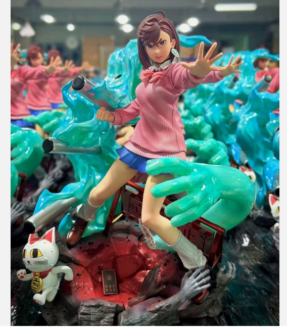MASK Studio Dandadan Momo Ayase Statue Resin in stock 1/6 Scale Painted 2Head