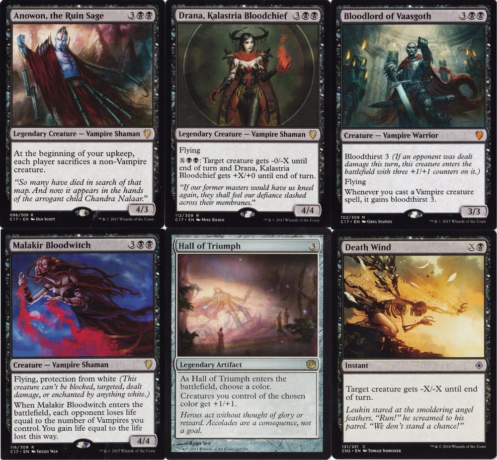 Vampire Black Deck with Anowon Vaasgoth – 60 MTG Magic Gathering Cards