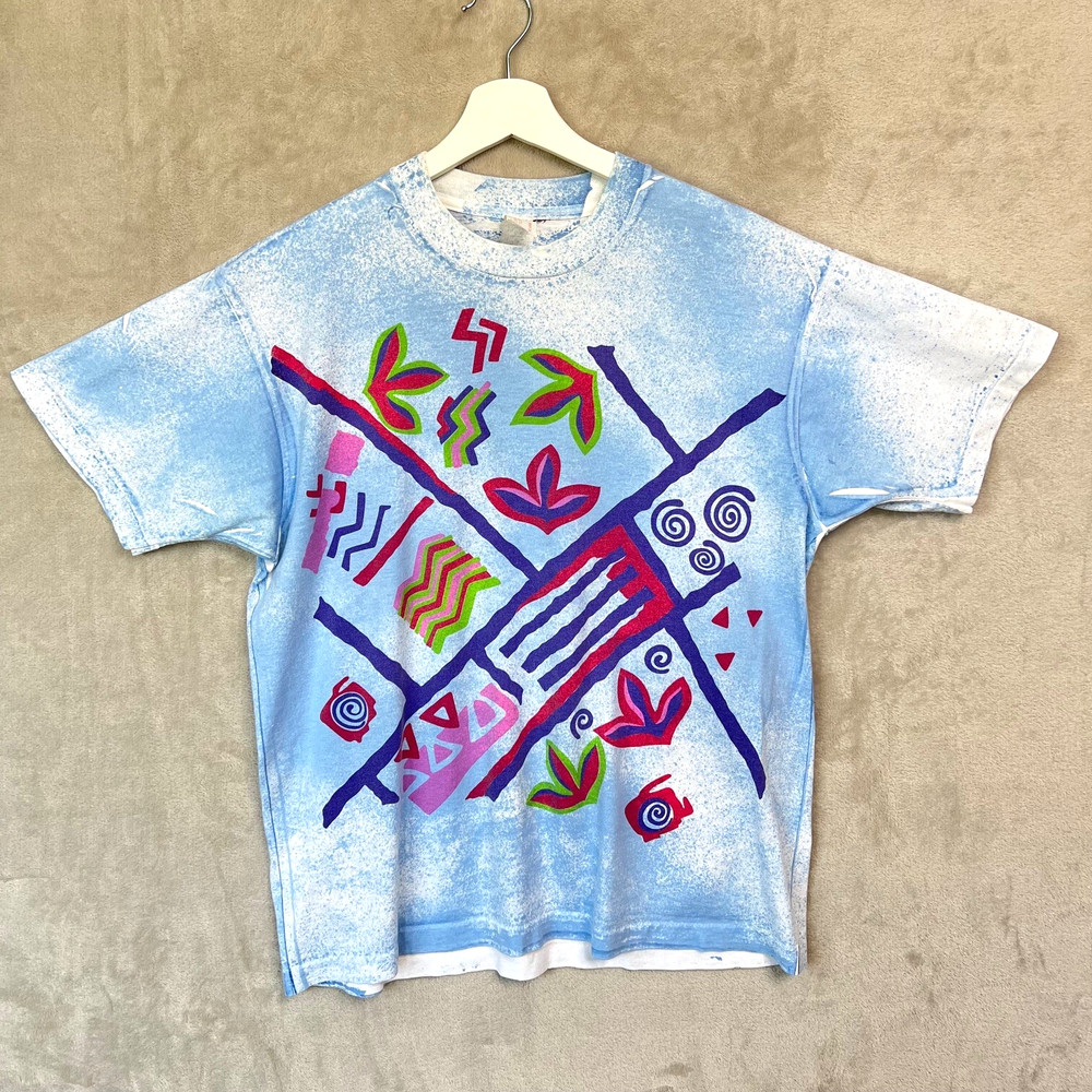 Vintage 80s Canada Tee Abstract Pop Art Graffiti Style Bold Retro Streetwear-image