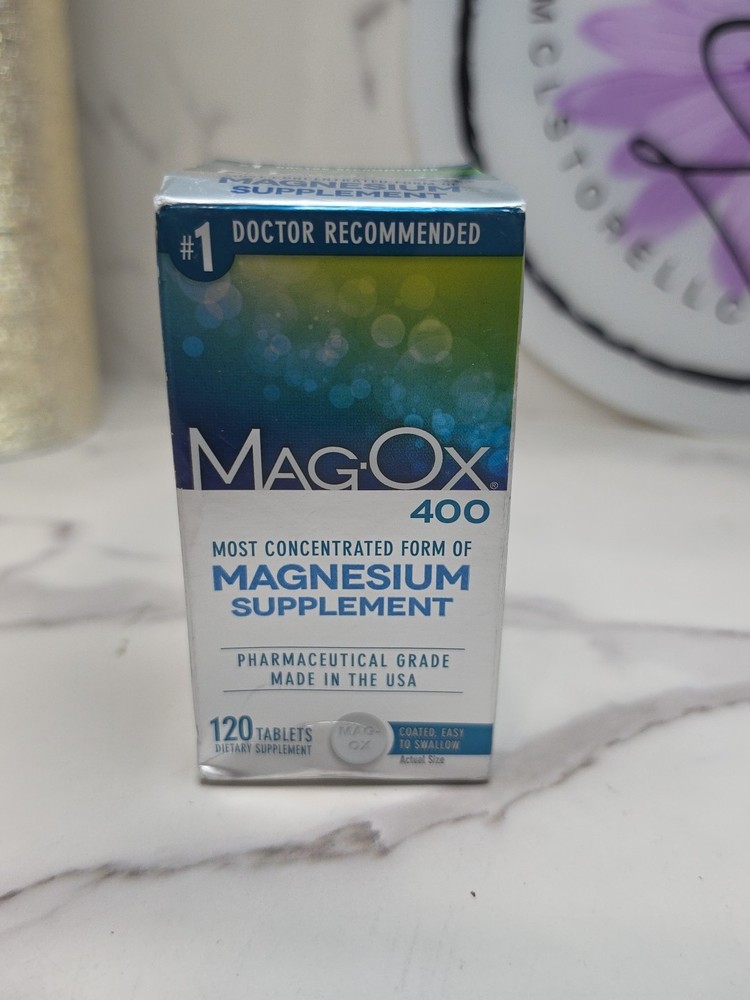 Magox 400 Magnesium Tablets 120 Tabs  by Magox. Exp 08/2026
