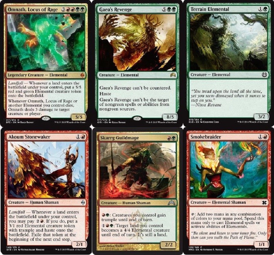 Elemental Omnath Deck with Gaea's Revenge - MTG 60 Cards Magic Gathering