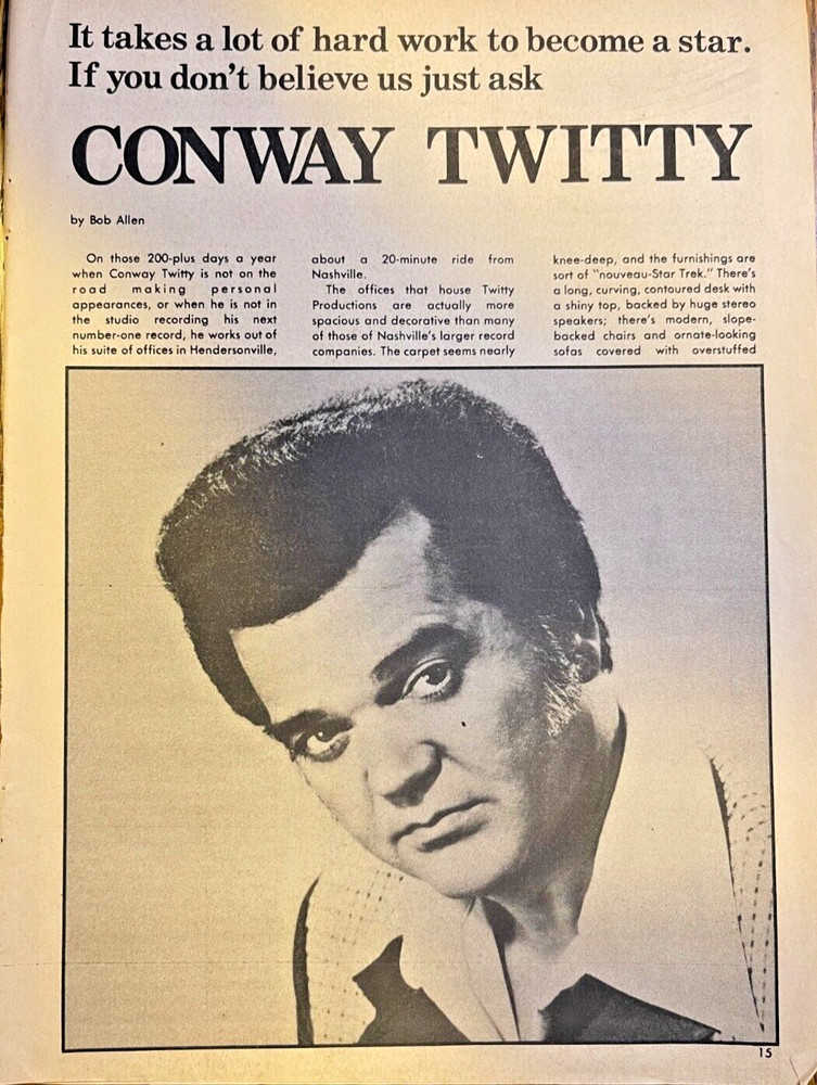 1977 Country Singer Conway Twitty