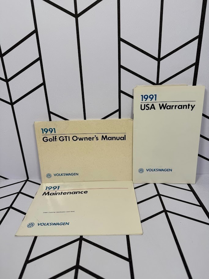 1991 Volkswagen Golf GTI Owners Manual Set OEM Factory Warranty Maintenance VW