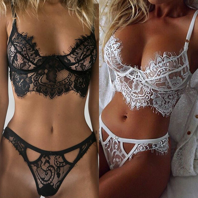 Women Sexy Lingerie Mini Dress Open Cup Teddy Babydoll Underwear White US FAST ✿