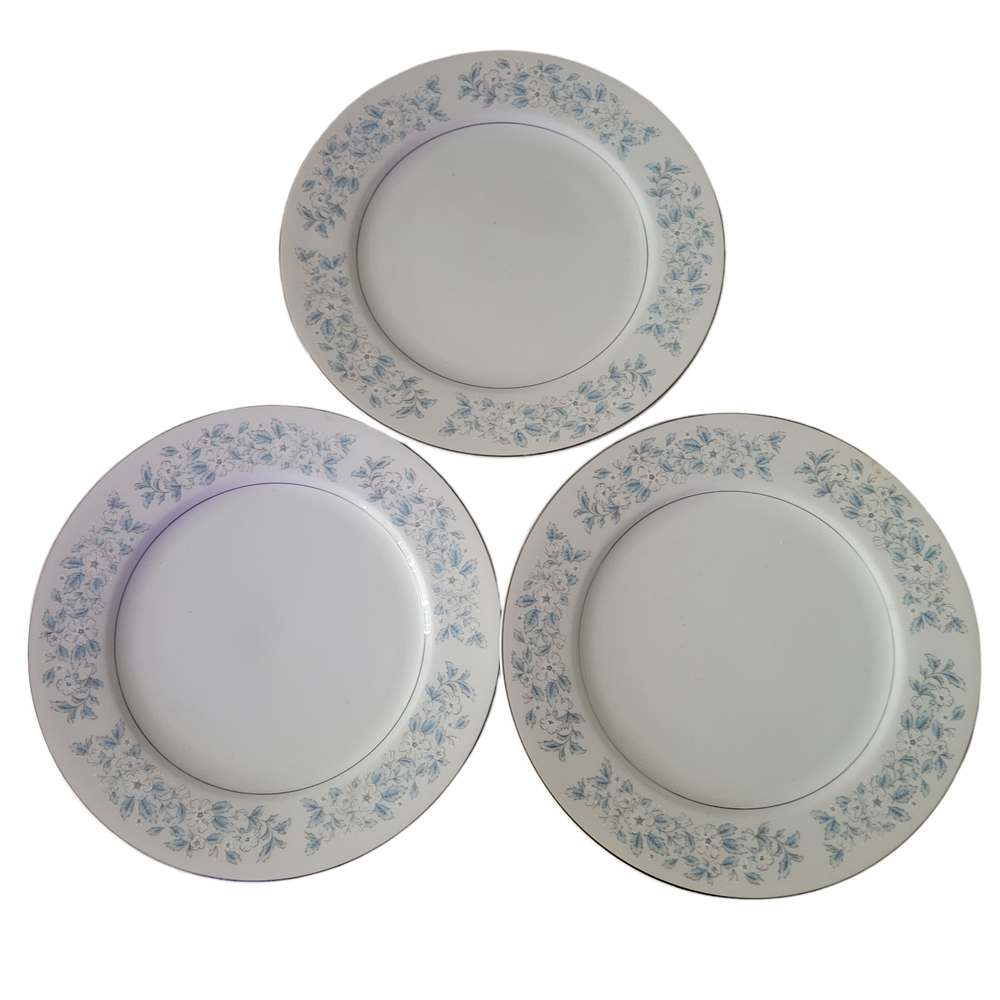 Vintage Montgomery Wards Spring Formal Fine China Dinner Plates Set of 3 Japan