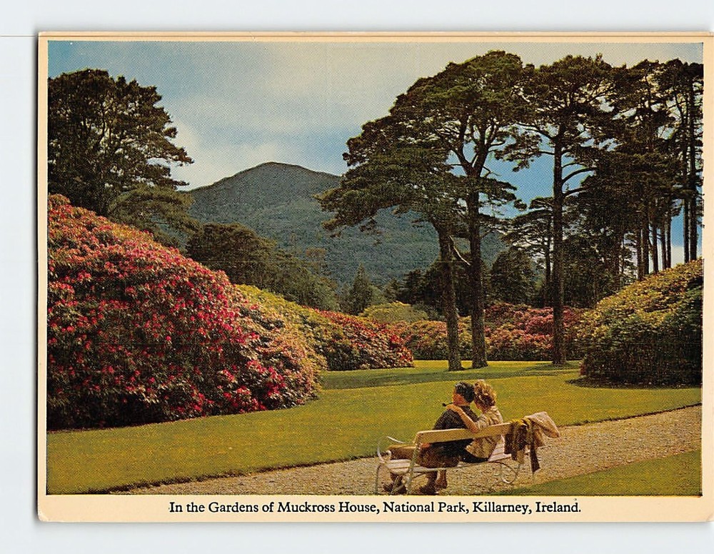 Postcard In The Gardens Of Muckross House National Park Killarney Ireland