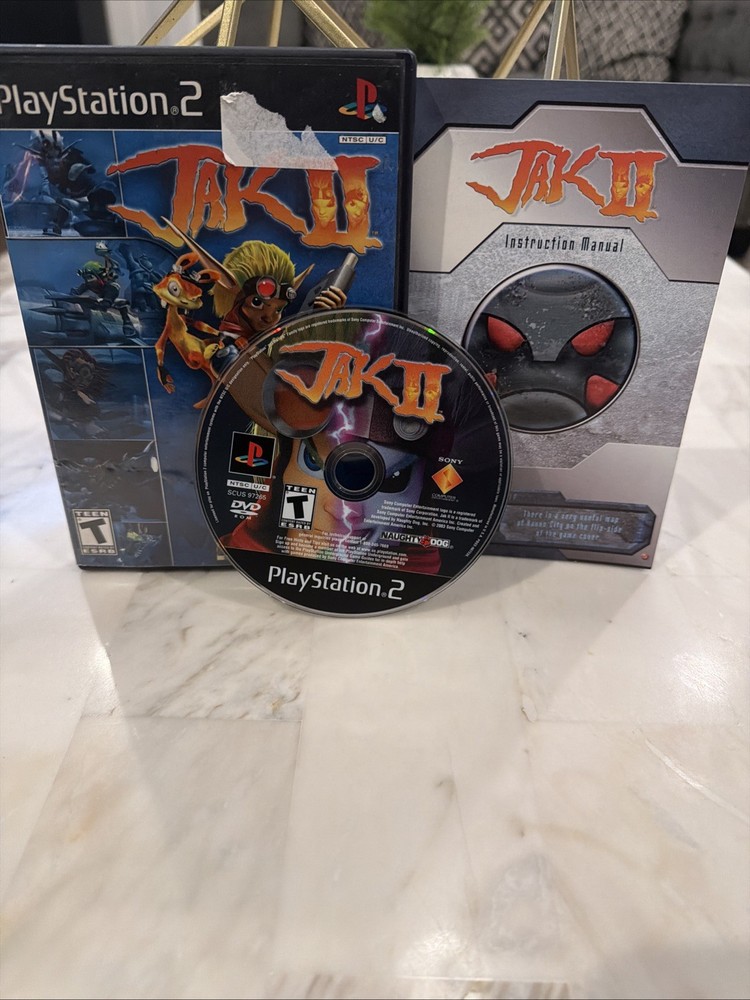 Jak II Sony PlayStation 2 PS2 Black Label COMPLETE CIB