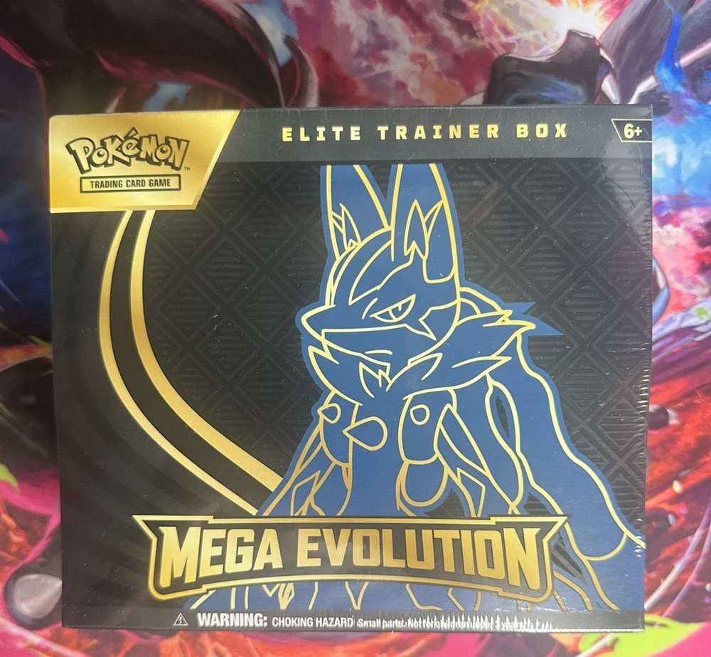 Pokemon TCG Mega Evolution Lucario ETB Elite Trainer Box - New Sealed