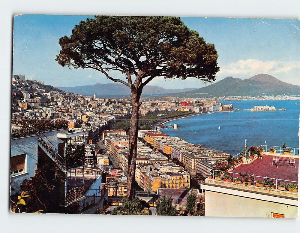 Postcard General View Naples Italy