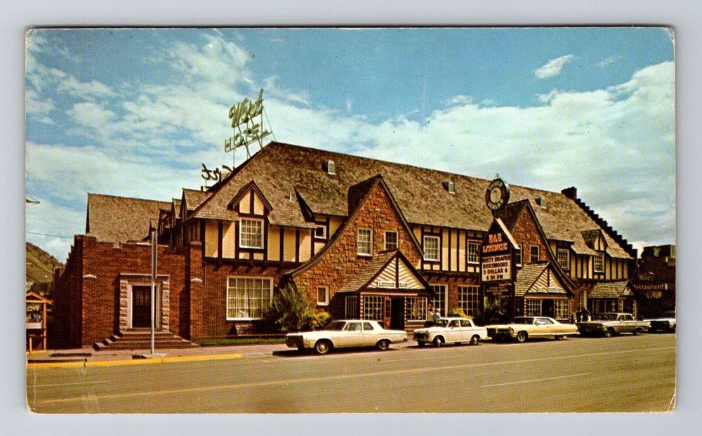 Jackson WY-Wyoming, New Wort Motor Hotel, Advertisement, Vintage Postcard