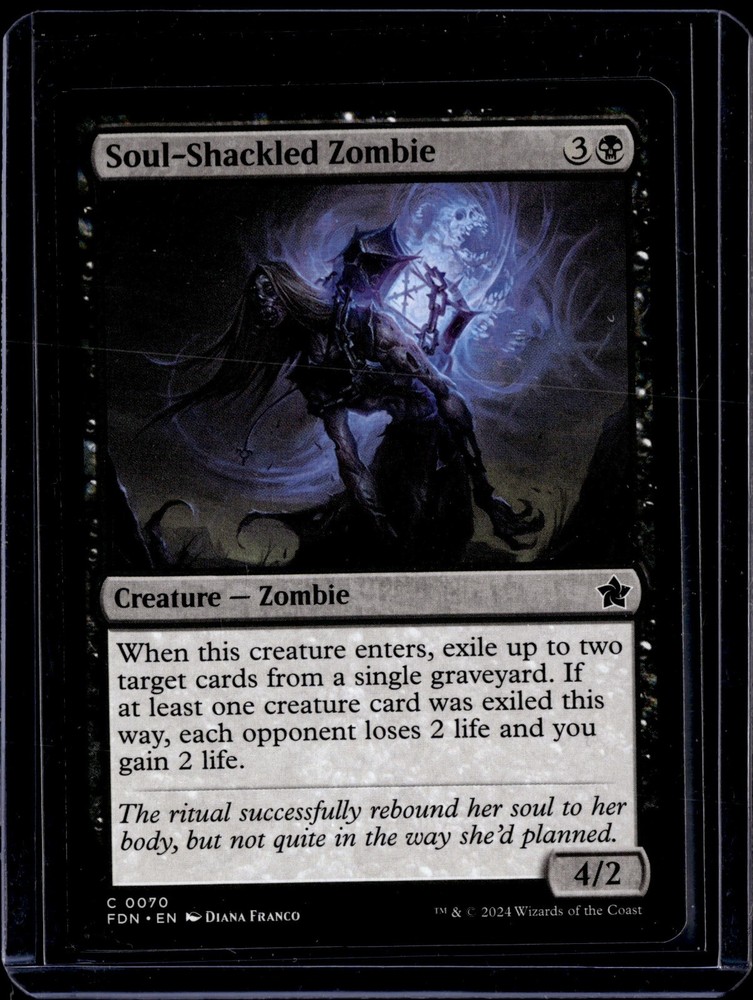 Soul-Shackled Zombie - 70 - FDN - NM - MTG Magic the Gathering