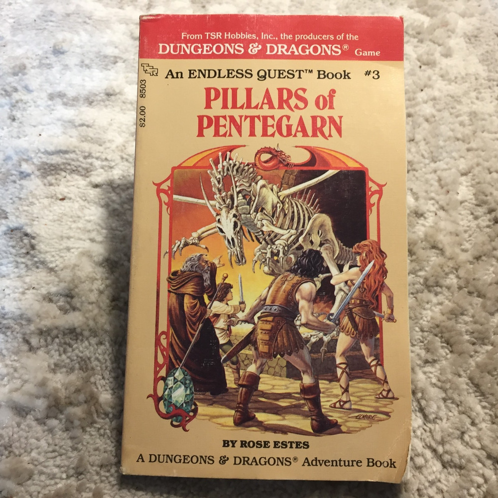 Pillars of Pentegarn Rose Estes Endless Quest #3 1983 TSR Dungeons And Dragons
