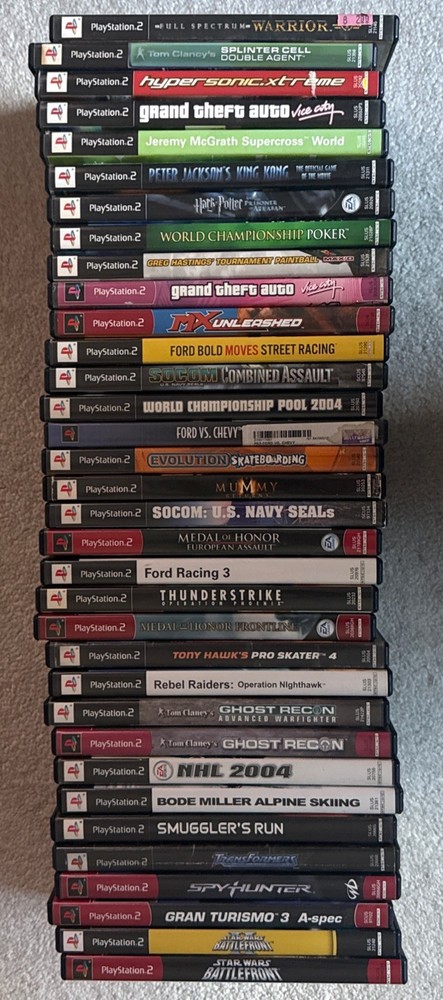 Sony Playstation 2 PS2  Lot Of 34 Games