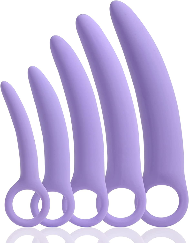 5 Pack Silicone Pelvic Floor Trainer Set with Massager Wand