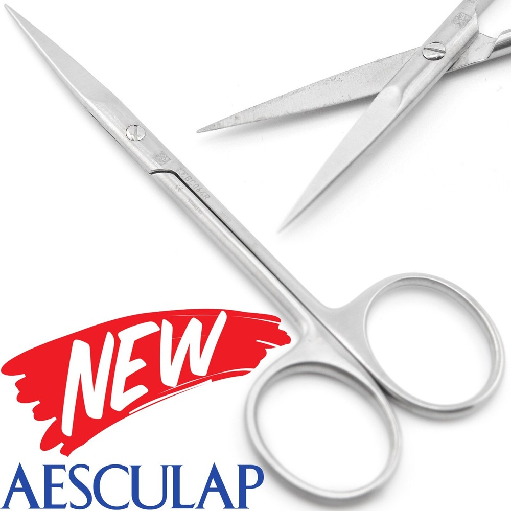 AESCULAP BC064R General Surgery Iris Delicate STR Straight Scissors 4.75