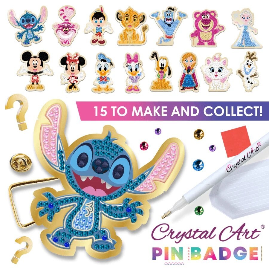 Craft Buddy Disney 100 Years of Wonder Crystal Art Pin Badge