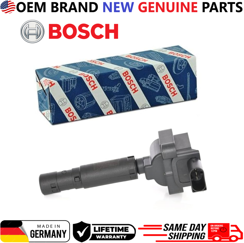 OEM BOSCH x1 Ignition Coil For 2003-2005 Mercedes-Benz C230 1.8L I4, 0986221040