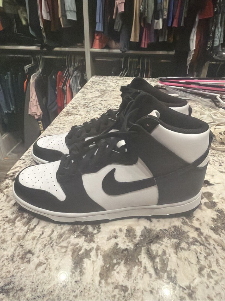 Size 10 - Nike Dunk High Black White