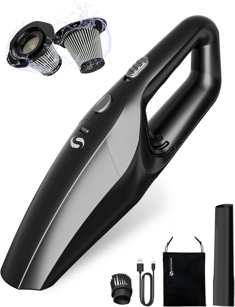 Car Vacuum Cleaner Cordless Rechargeable Handheld Vacuum 9Kpa Powerful Suction