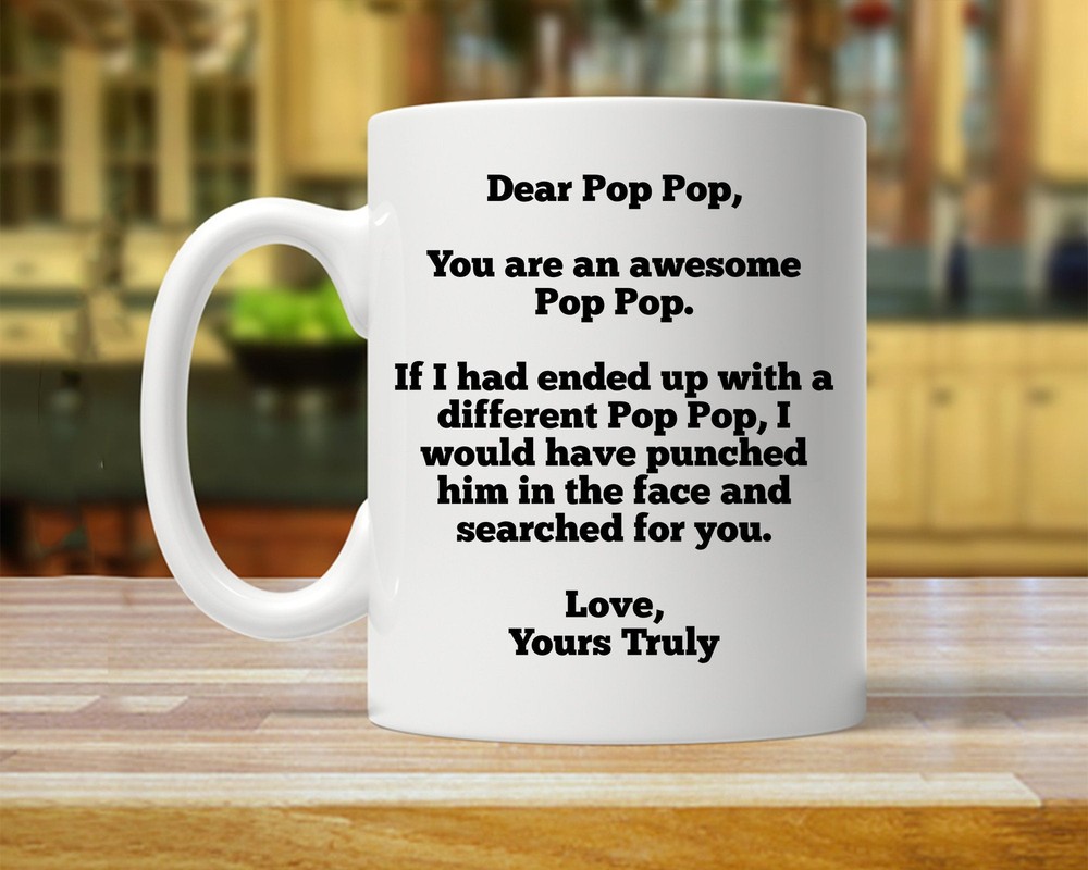 Gift For Pop Pop Personalized Pop Pop Gift Custom Pop Pop Mug Funny Gifts For