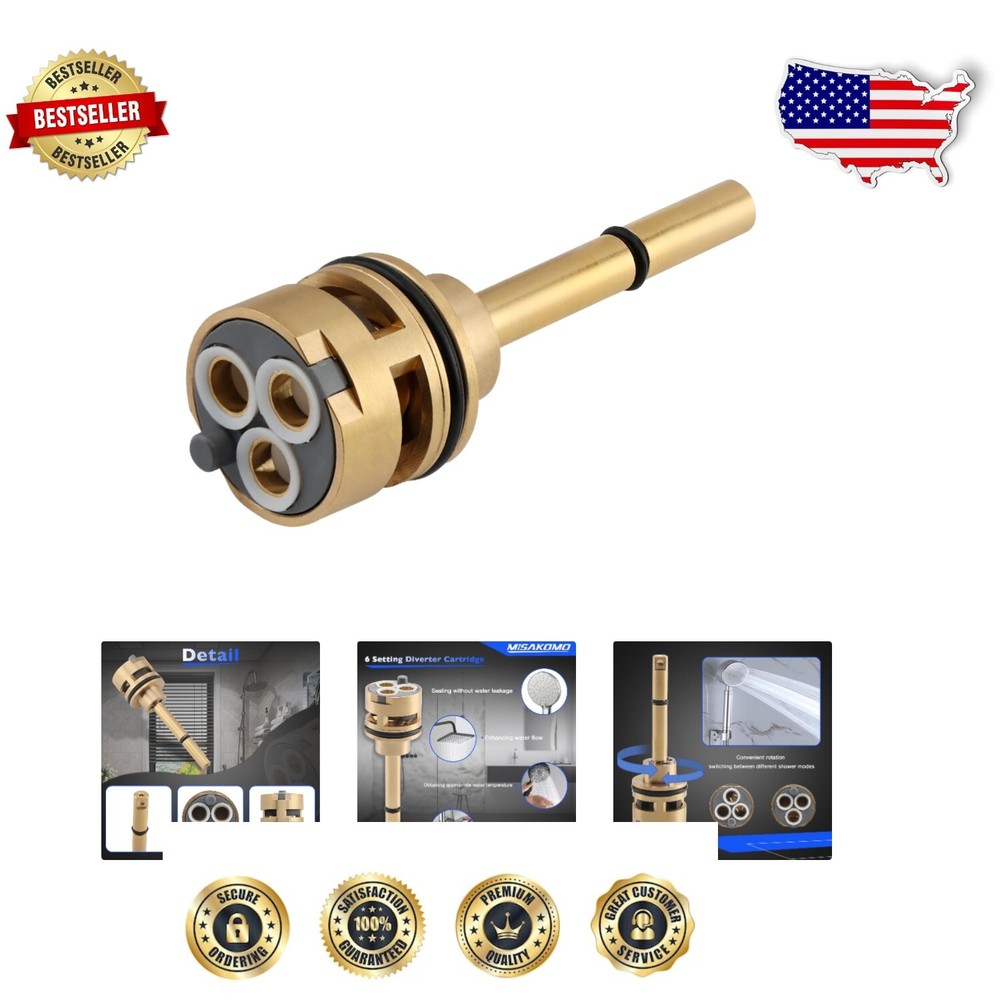 Premium Quality 6 Setting Diverter Cartridge for Delta Showers, Easy to Install