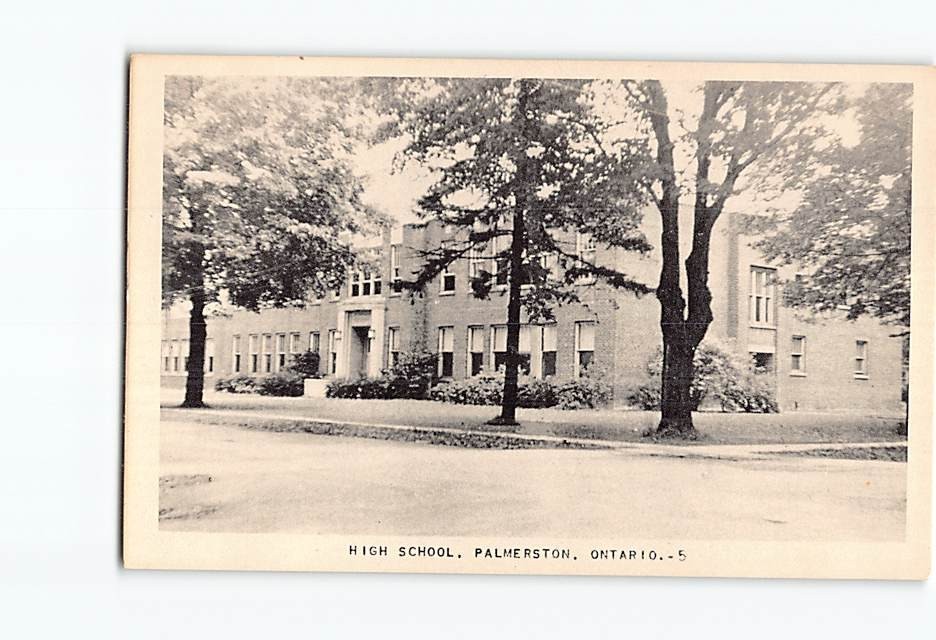 Postcard High School Palmerson Ontario Canada