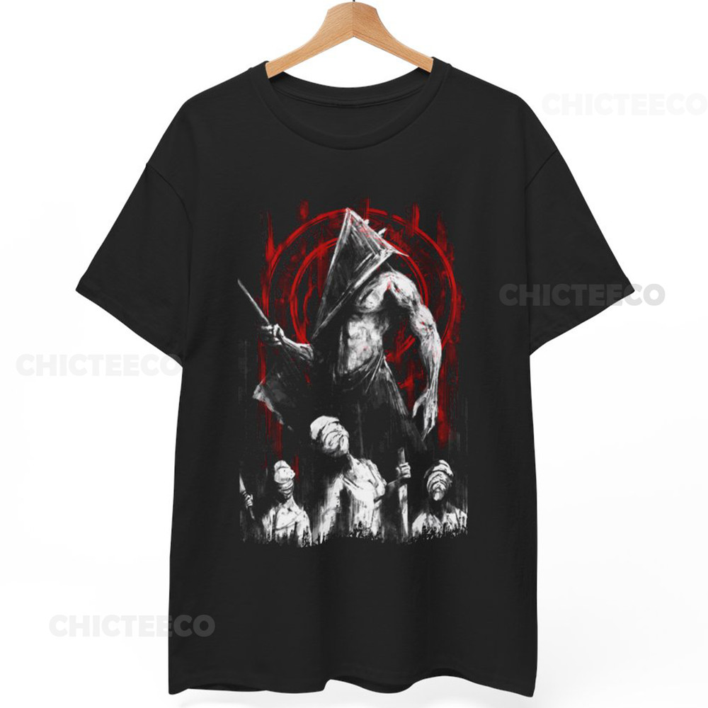 Pyramid Head Silent Hill 2 T-Shirt Psychological Horror Video Game Unisex Tee