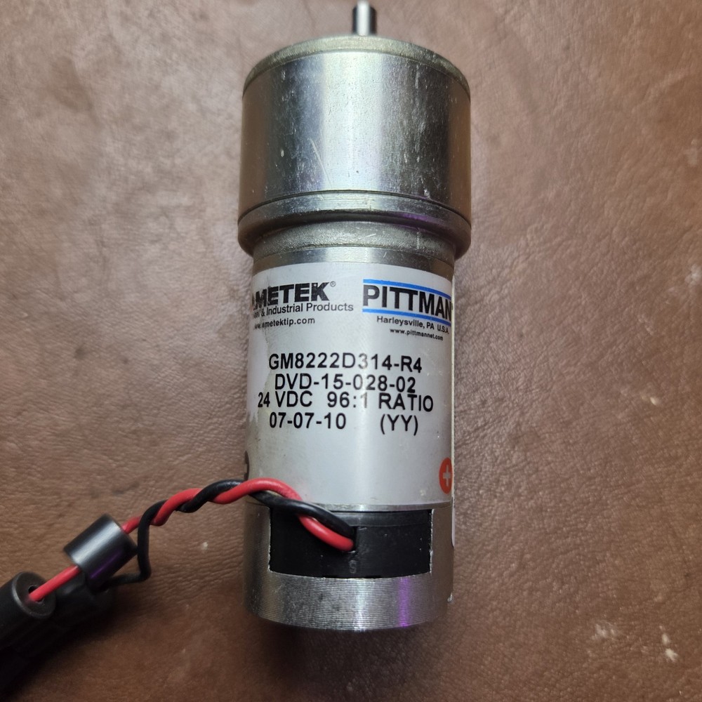 OEM Pittman Ametek GM8222D314-R4 Gear Motor | DVD-15-028-02 | 24 VDC 96:1 Ratio