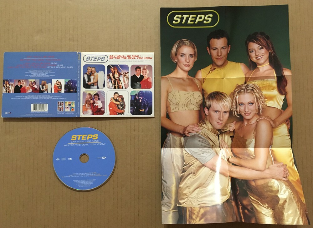 STEPS Say You’ll Be / Better Devil w/ MIX & BONUS POSTER CD Single USA seller