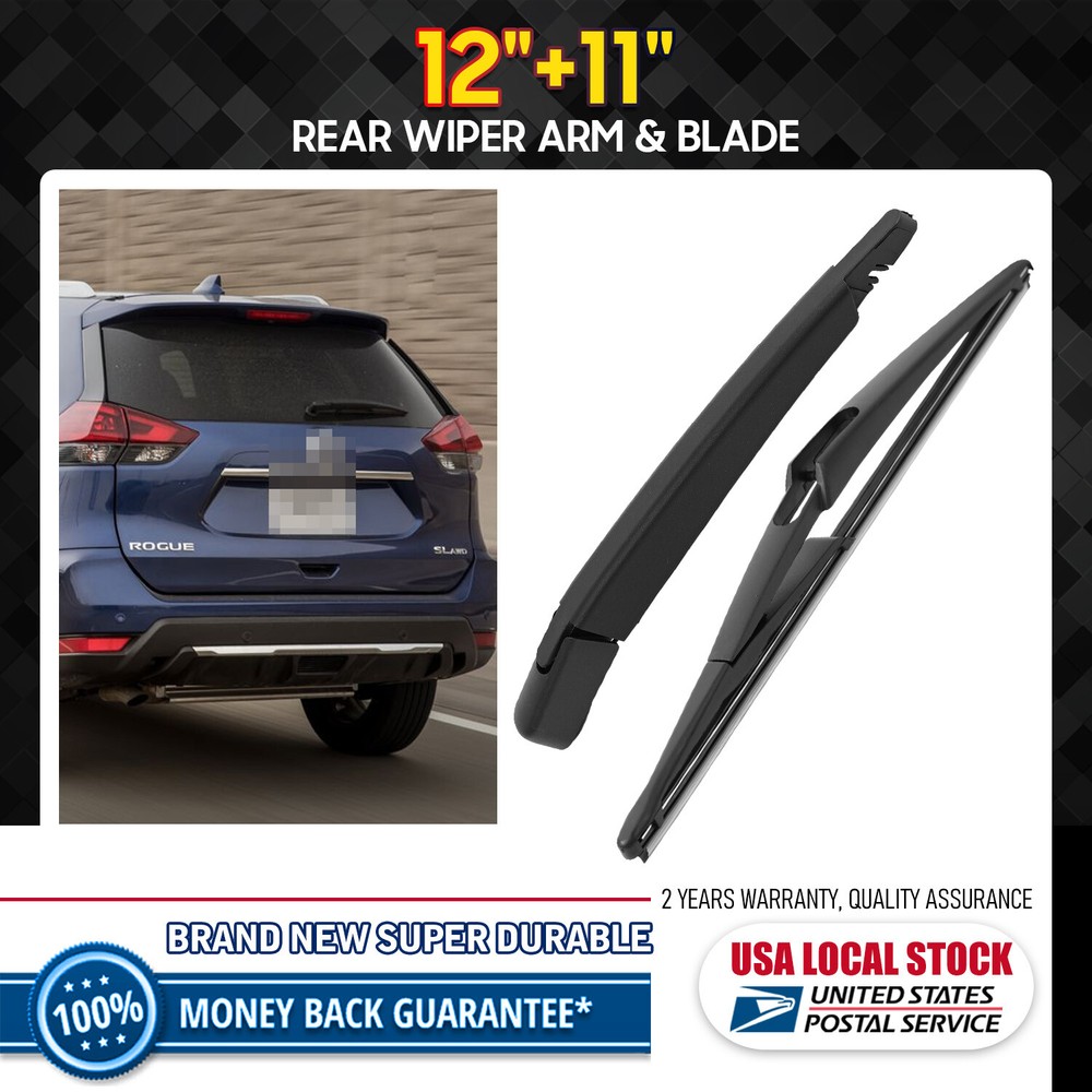 Rear Wiper Arm & Blade Kit for 2014-2019 Nissan Rogue - OEM Fit