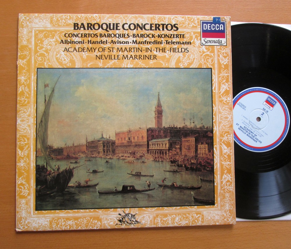 SA 10 Baroque Concertos Neville Marriner Academy Of St. Martin NEAR MINT Decca-image