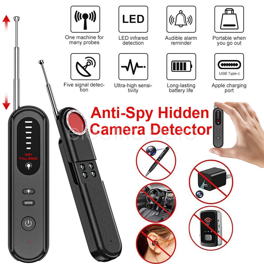 Hidden Camera Detector Anti-Spy Monitoring Prevention Wireless Signal Detector