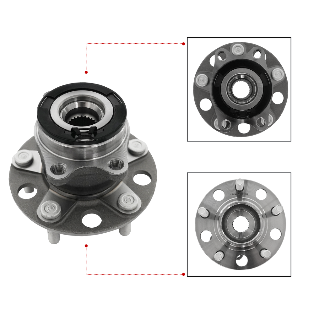 Rear Wheel Hub Bearing for 2007 2008 2009-2016 Jeep Compass Patriot AWD 4WD