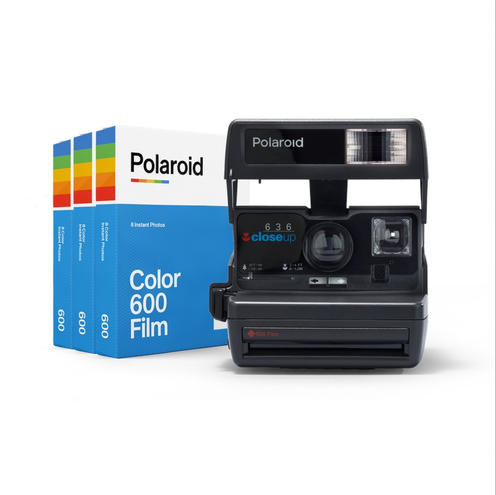 Vintage Polaroid 600 Instant Camera with Original Box, Tested and Functional