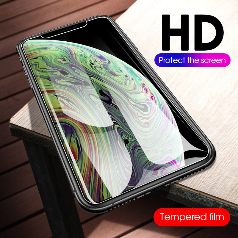 3Pcs For iPhone 15 14 13 12 Pro 11 Pro 8 XR SE 7 Screen Protector Tempered Glass